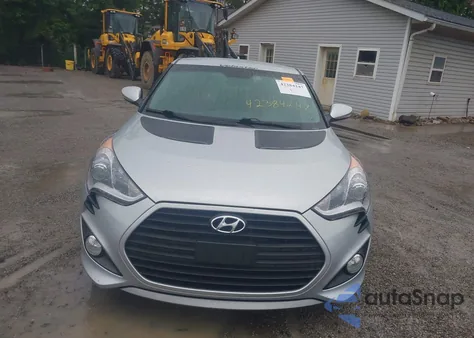 2013 Hyundai Veloster Turbo W/Blue z USA, uszkodzony, nr VIN KMHTC6AE2DU130048